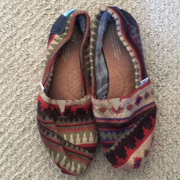 Toms Shoes - Printed TOMS 8.5
